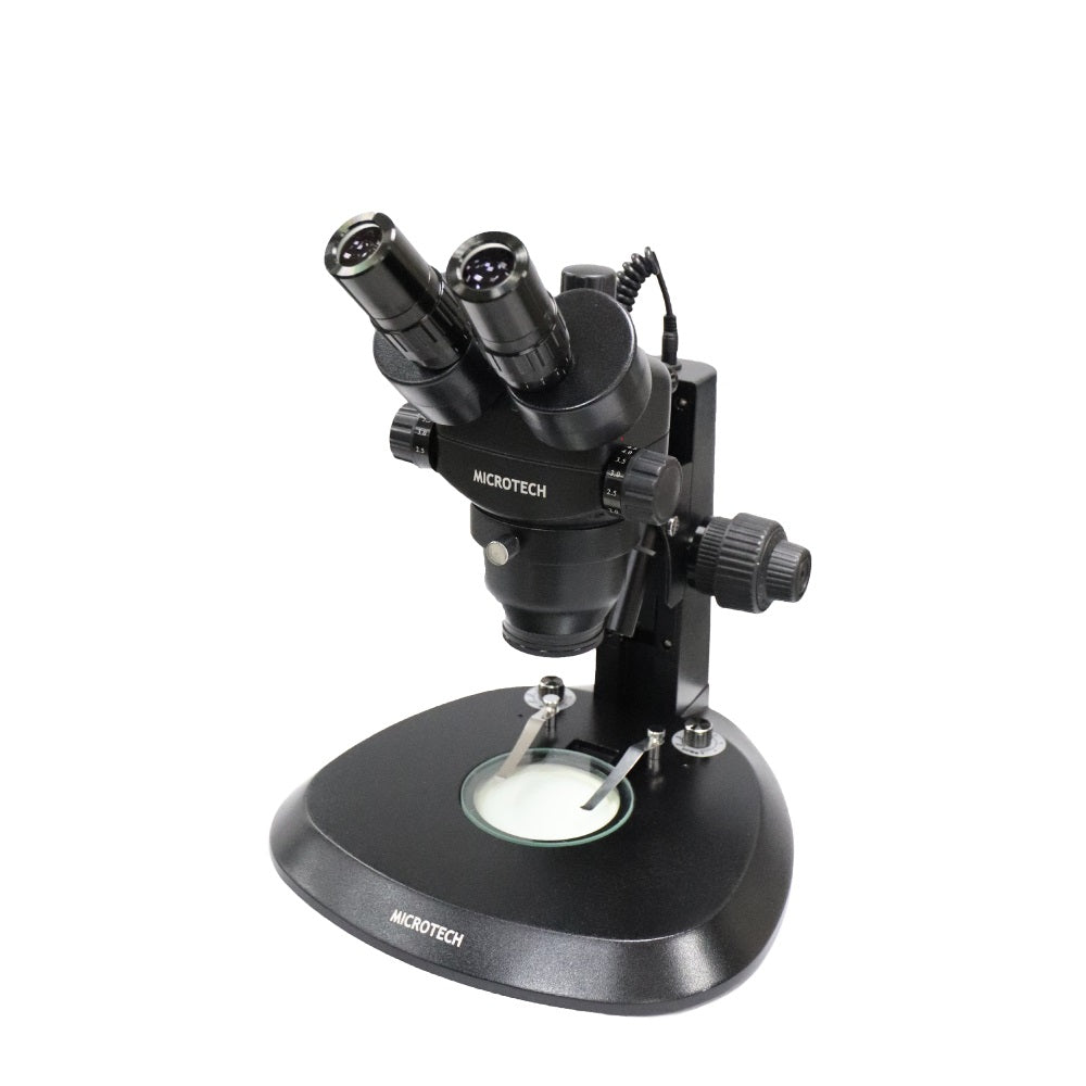 MICROTECH SZ5T-SK trinocular stereo microscope (set) - built-in upper and lower lights - original factory warranty for one year