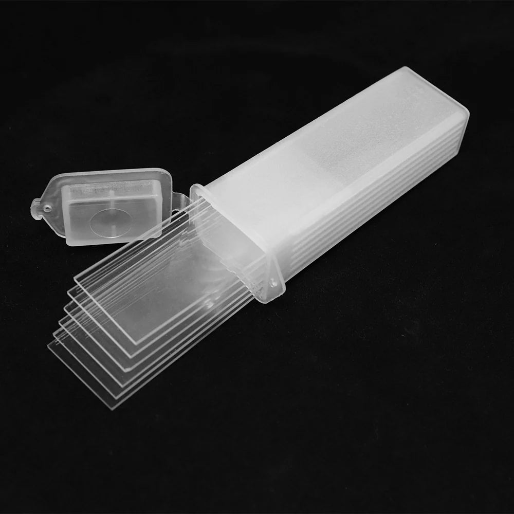 Grooved slides 26X76mm 6 pieces (box) Made in Germany (with storage box)