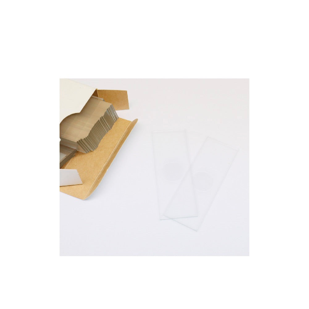 Grooved slides 26X76mm 50 pieces (box) Made in Germany