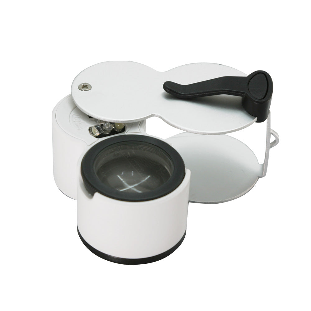 LED light source jewelry magnifying glass-with scale