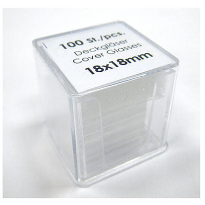 Made in Germany coverslips 18x18mm-100 pieces/1 box Made in Germany