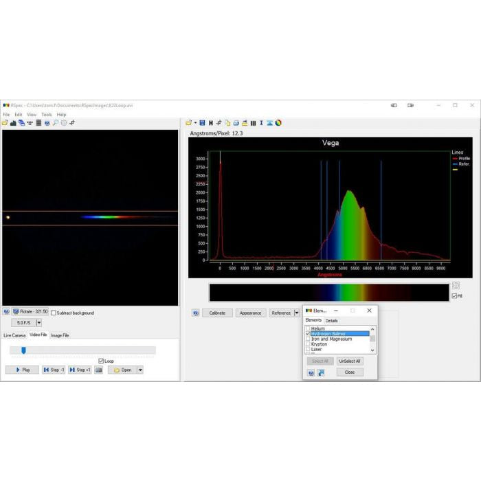 RSPEC ASTRONOMICAL Astronomical Spectroscopy Software (Gold Key Authorization)