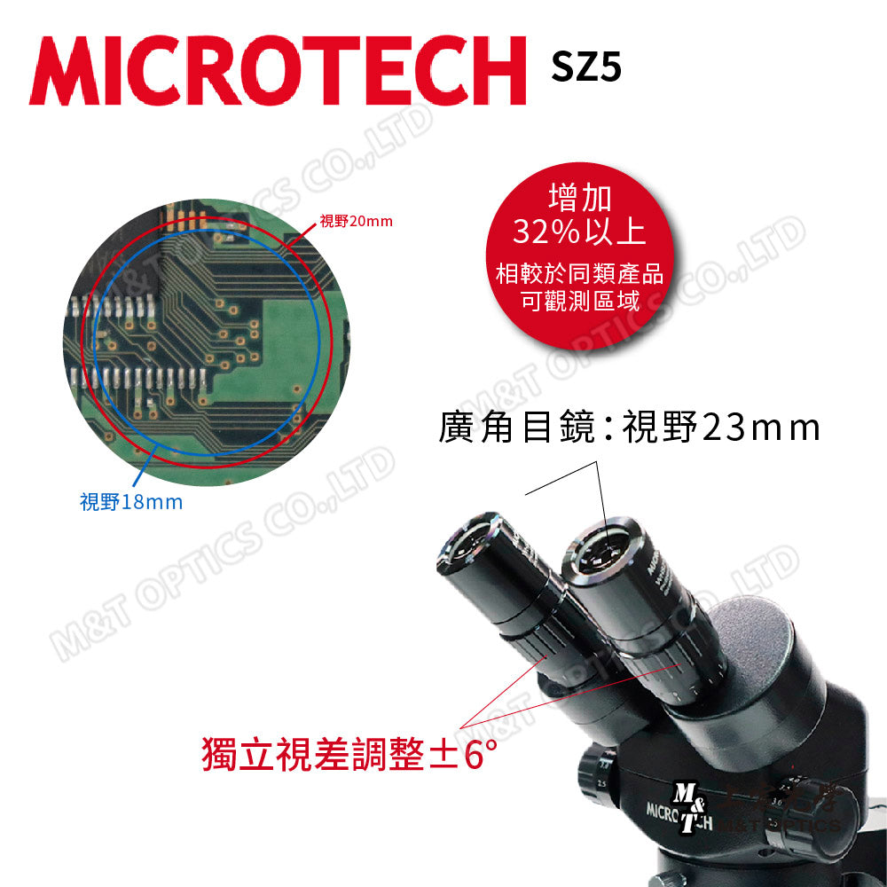 MICROTECH SZ5 binocular stereo (anatomy) microscope-up and down light base combination-original one-year warranty