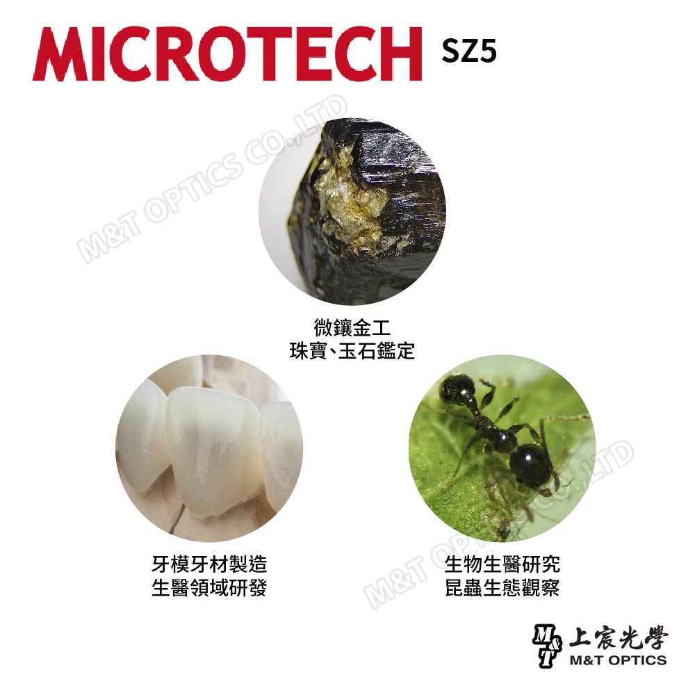 MICROTECH SZ5 binocular stereo microscope (gimbal base series) - original factory warranty for one year