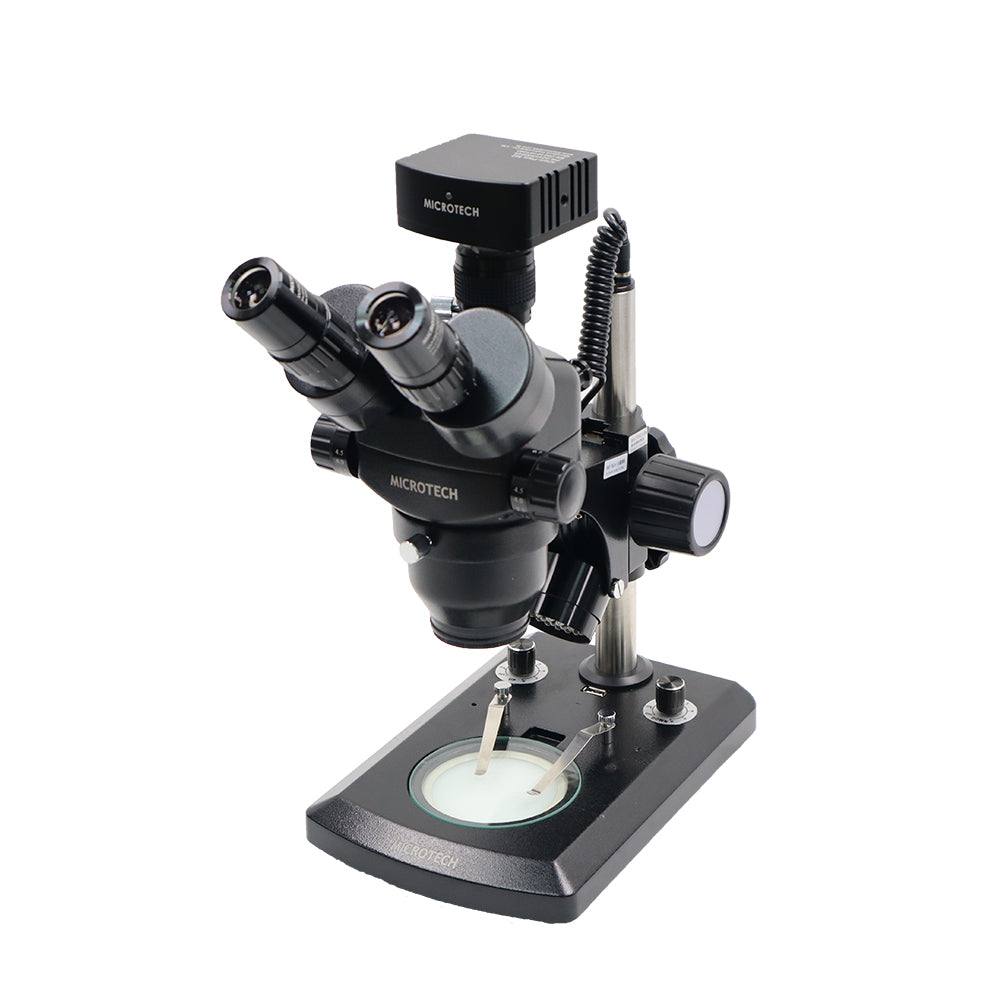 MICROTECH SZ5T.M2 digital stereo (anatomy) microscope - top and bottom light base combination