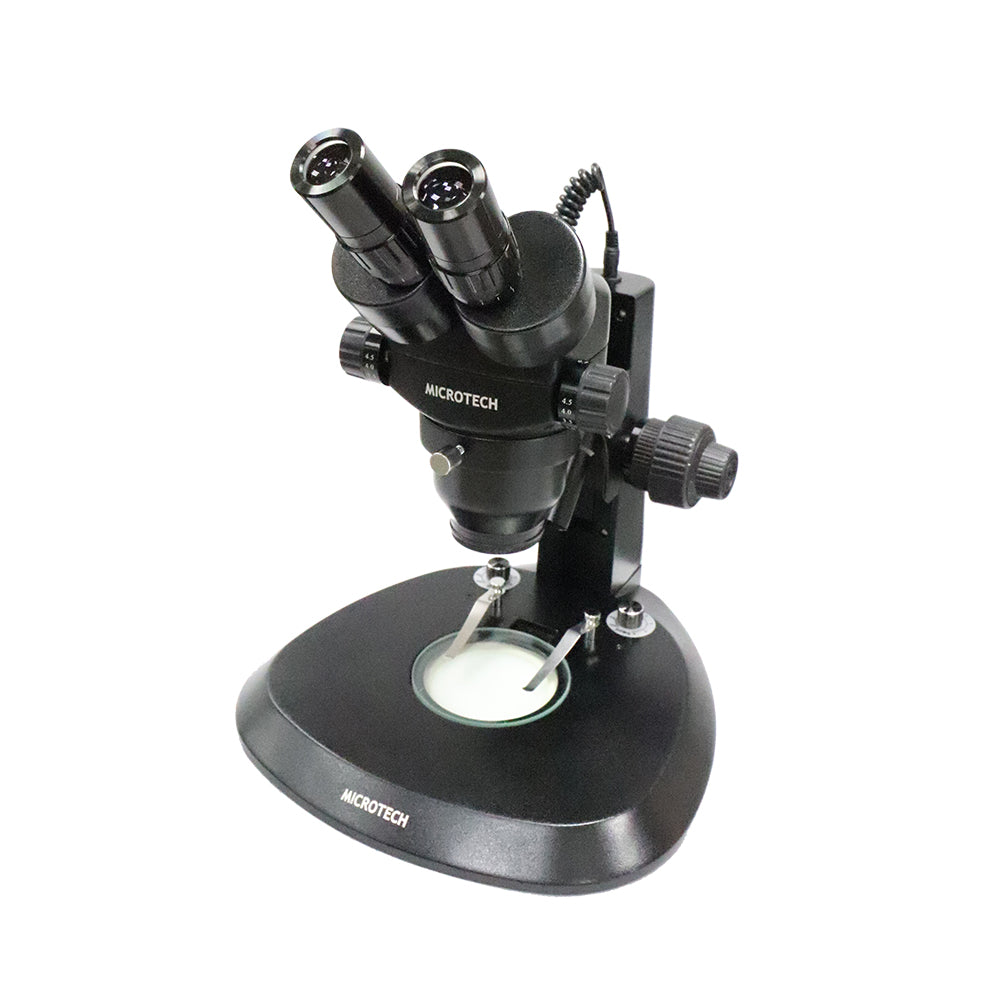 MICROTECH SZ5-SK binocular stereo microscope (set) - built-in upper and lower lights - original factory warranty for one year