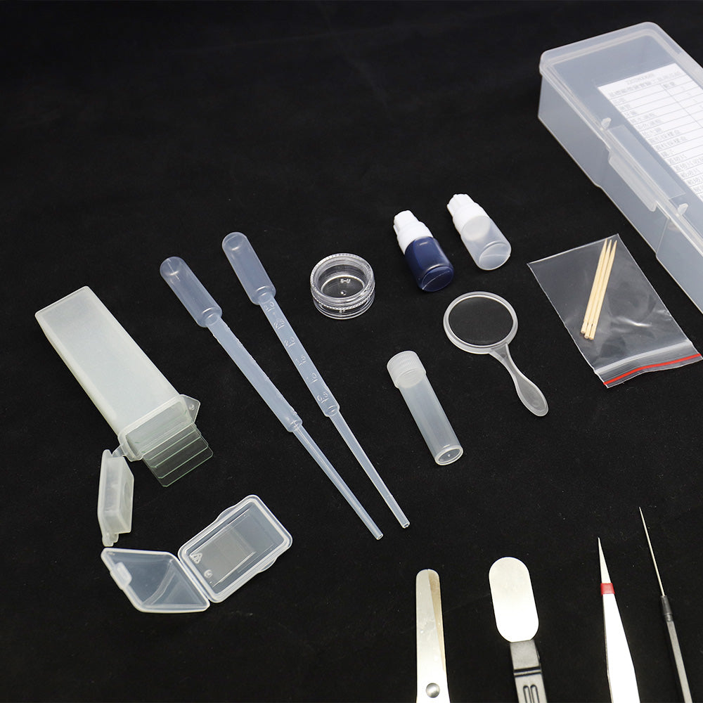 D1500-UPX biological microscope photography value set (including mobile phone holder, experimental tool set, lens wiping pen)