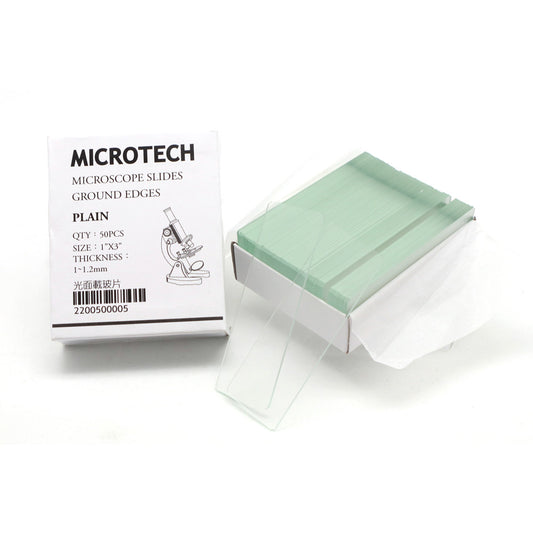 MICROTECH 顯微鏡專用 光面載玻片-1盒50片