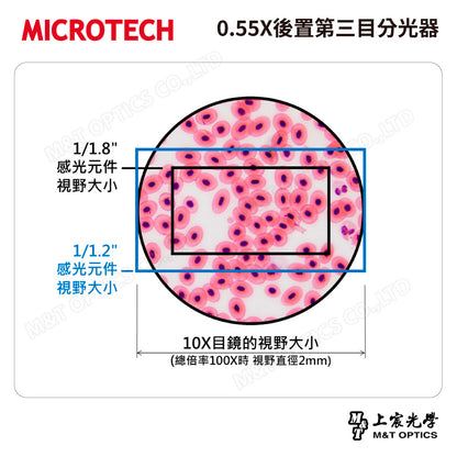 MICROTECH 0.55X後置第三目分光器～詢價取得優惠！