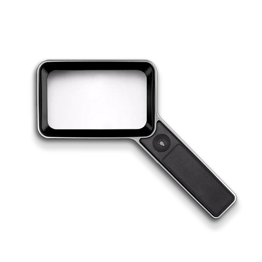 MICROTECH 4D方形非球面閱讀放大鏡-LED充電