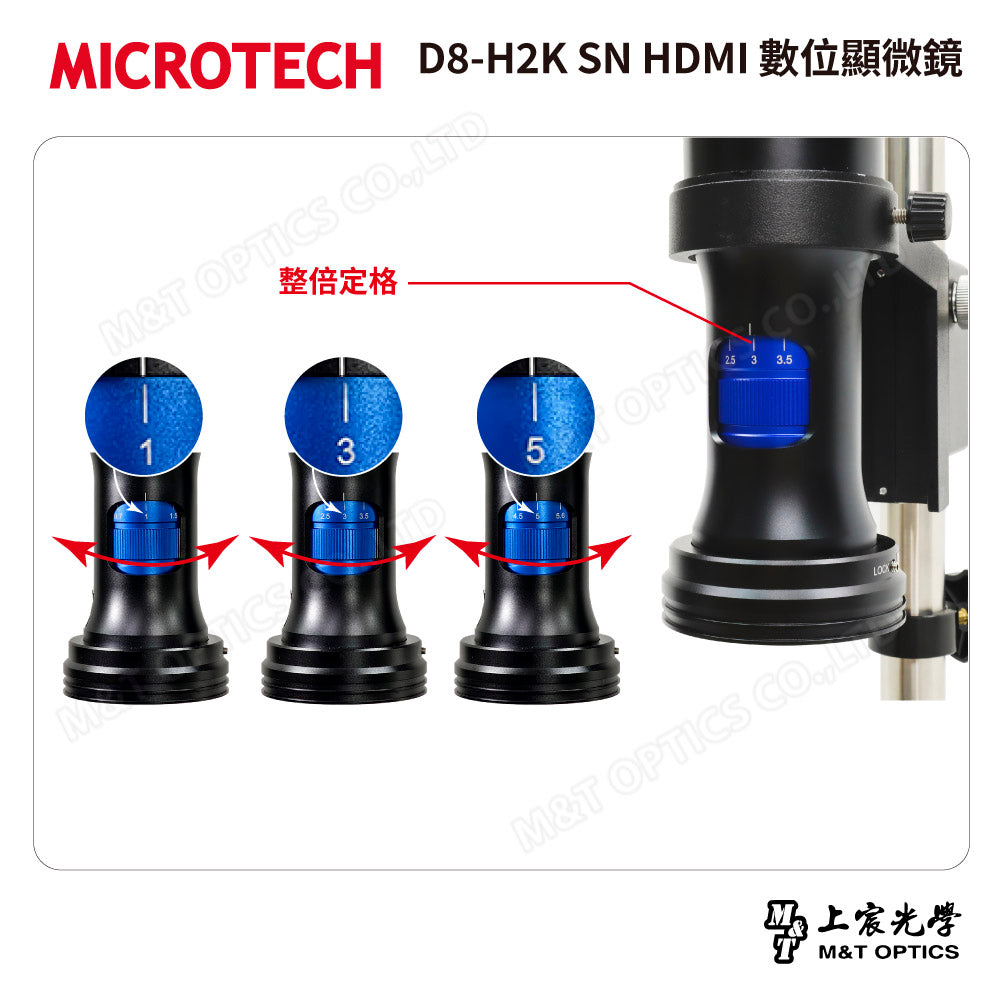 MICROTECH D8-H2K SN HDMI 數位顯微鏡