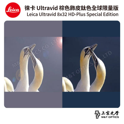 LEICA Ultravid 8x32 HD-Plus 棕色飾皮鈦色特別版「全球限量版」- 總代理公司貨