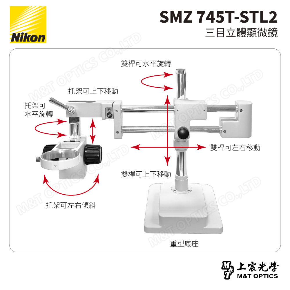 NIKON SMZ 745T-STL2 三目立體顯微鏡-雙桿萬向支架