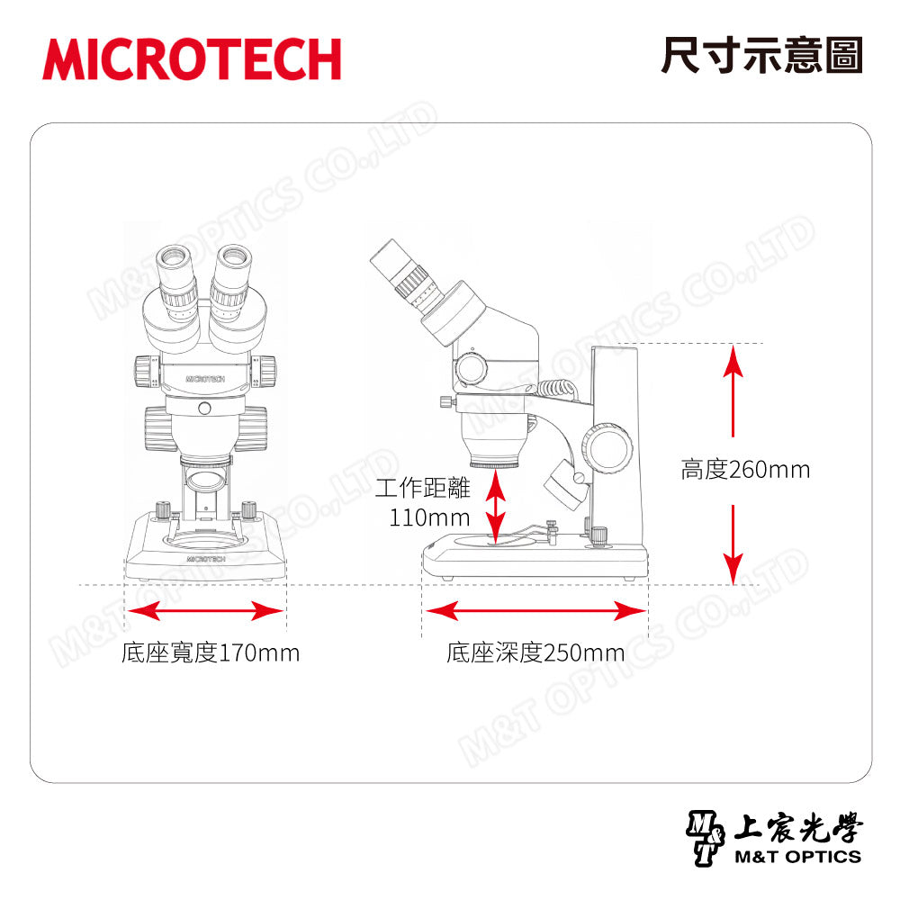 MICROTECH SZ2-SN binocular stereo microscope-original factory warranty for one year 