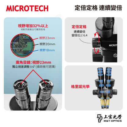 MICROTECH SZ2-SN binocular stereo microscope-original factory warranty for one year 