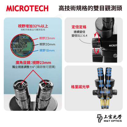 MICROTECH SZ2-SN binocular stereo microscope-original factory warranty for one year 