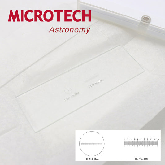 MICROTECH 玻片型測微尺/DIV=0.1mm+0.01mm