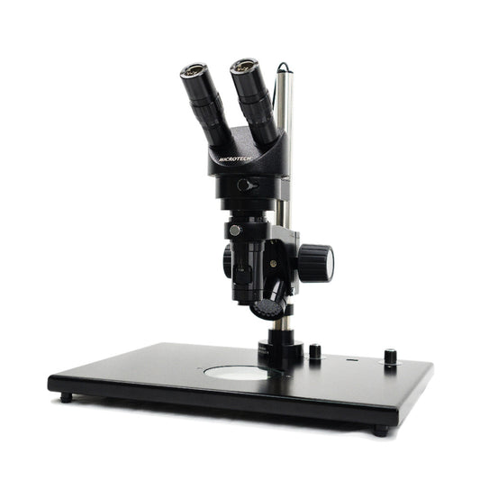 MICROTECH D10/D10T binocular/trinocular high magnification stereo microscope - original factory warranty for one year
