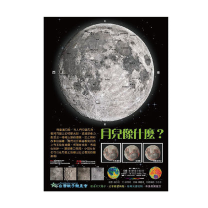 螢光月面圖-月兒像什麼
