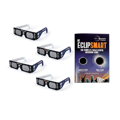 CELESTRON EclipSmart Solar Glasses (4pc Pack with Eclpbook )太陽觀察眼鏡4入+日食指南手冊(上宸光學台灣總代理)