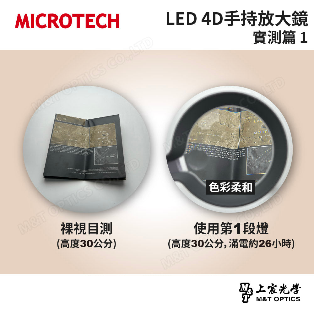 4DØ110mm手持放大鏡-LED充電