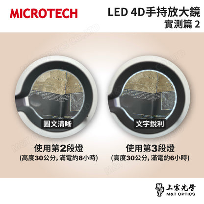 4DØ110mm手持放大鏡-LED充電
