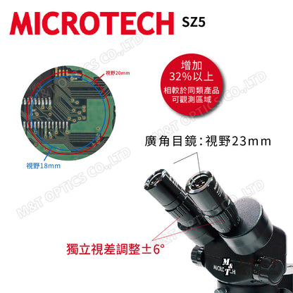 MICROTECH SZ5雙目立體(解剖)顯微鏡-上下光型底座組合