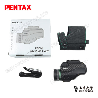 PENTAX 賓得士 VM 6x21 WP 防水微距單筒望遠鏡(台灣總代理公司貨)