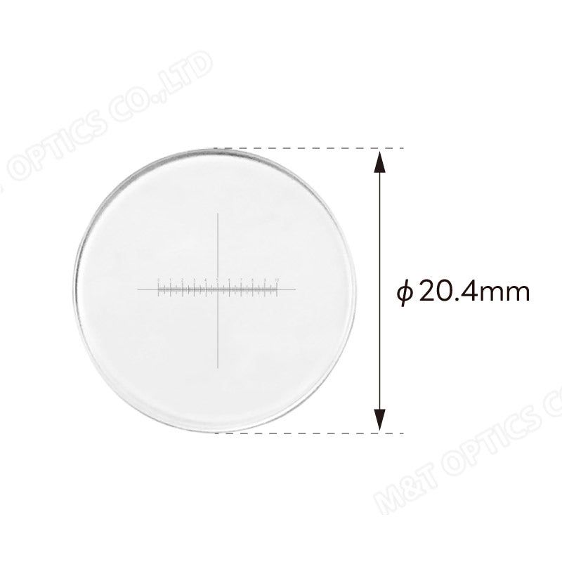 MICROTECH 目鏡測微尺-十字單軸/DIV=0.1mm