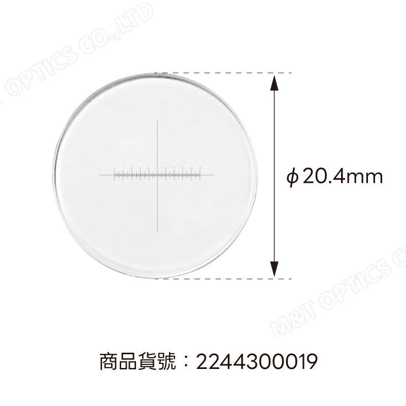 MICROTECH 目鏡測微尺-十字單軸/DIV=0.1mm