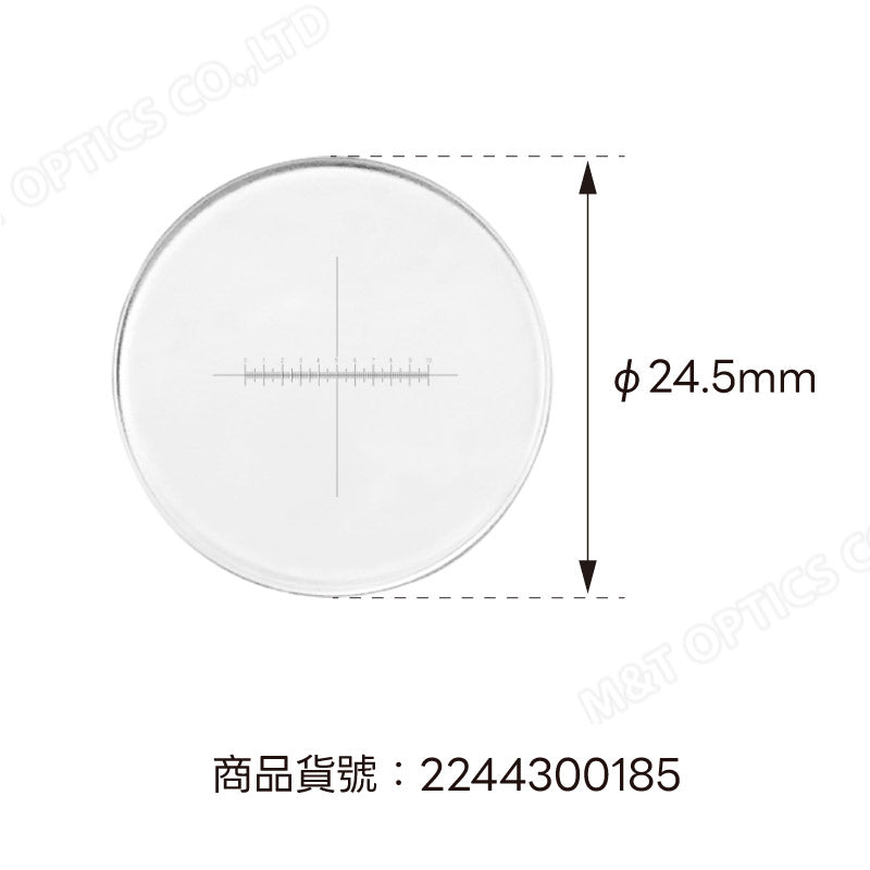 MICROTECH 目鏡測微尺-十字單軸/DIV=0.1mm