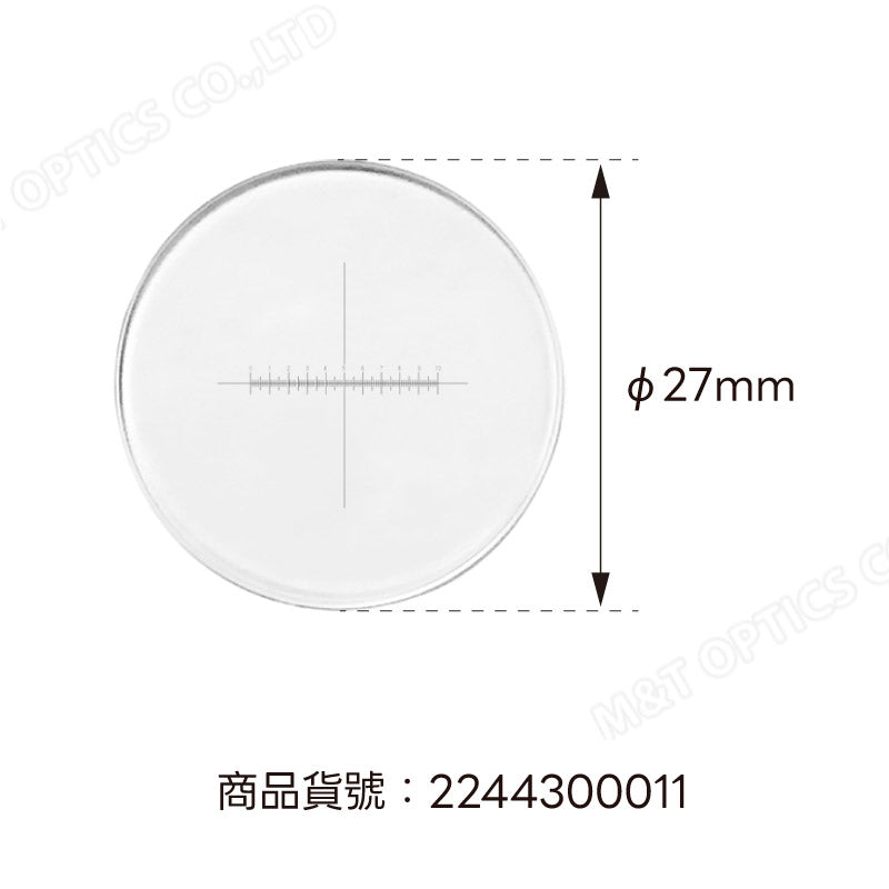 MICROTECH 目鏡測微尺-十字單軸/DIV=0.1mm